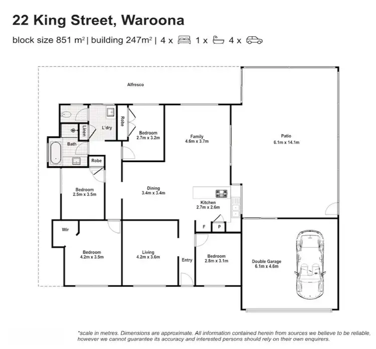 Floorplan of Homely house listing, 22 King Street, Waroona WA 6215