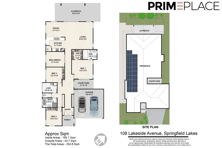 Floorplan of Homely house listing, 108 Lakeside Avenue, Springfield Lakes QLD 4300