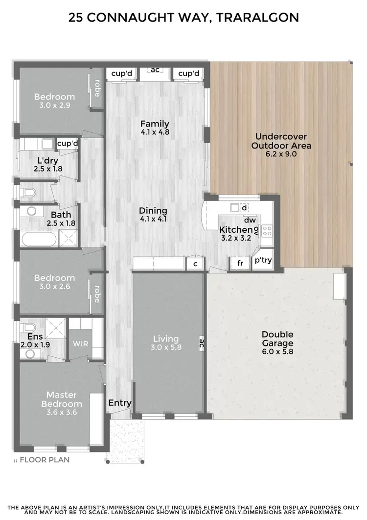 Floorplan of Homely house listing, 25 Connaught Way, Traralgon VIC 3844