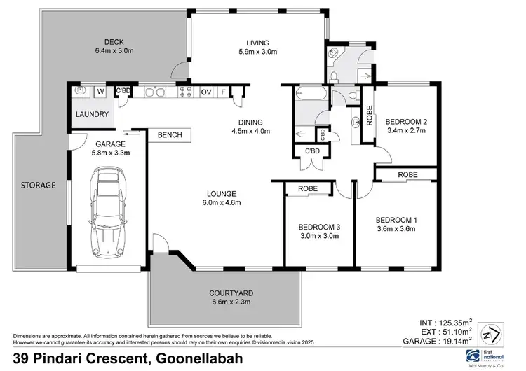 Floorplan of Homely house listing, 39 Pindari Crescent, Goonellabah NSW 2480