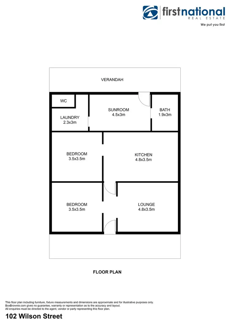 Floorplan of Homely house listing, 102 Wilson Street, Broken Hill NSW 2880