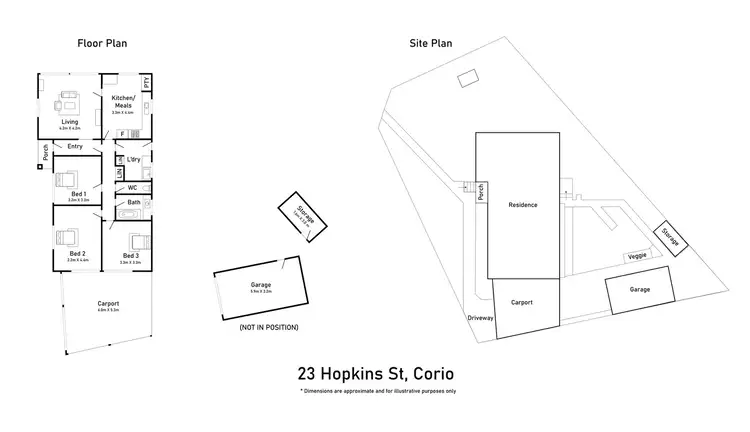Floorplan of Homely house listing, 23 Hopkins Street, Corio VIC 3214