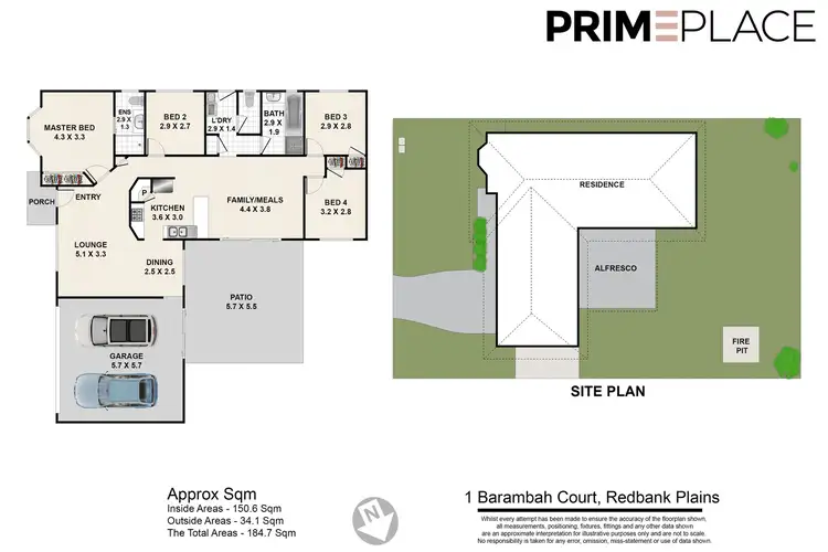 Floorplan of Homely house listing, 1 Barambah Court, Redbank Plains QLD 4301
