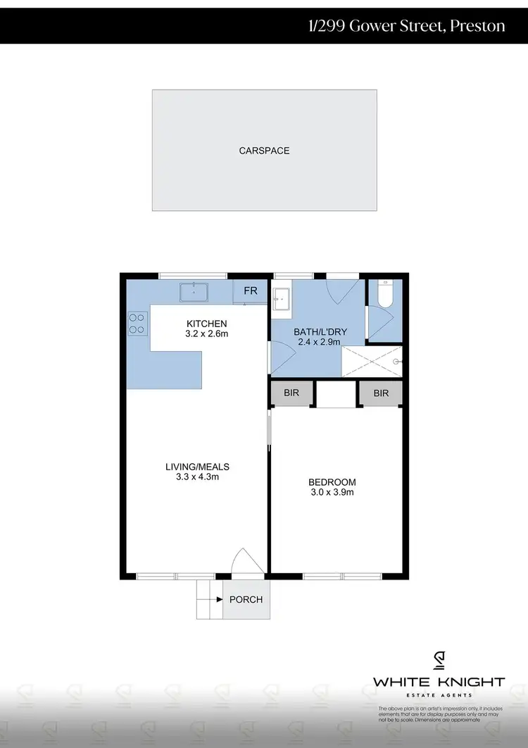 Floorplan of Homely unit listing, 1/229 Gower Street, Preston VIC 3072