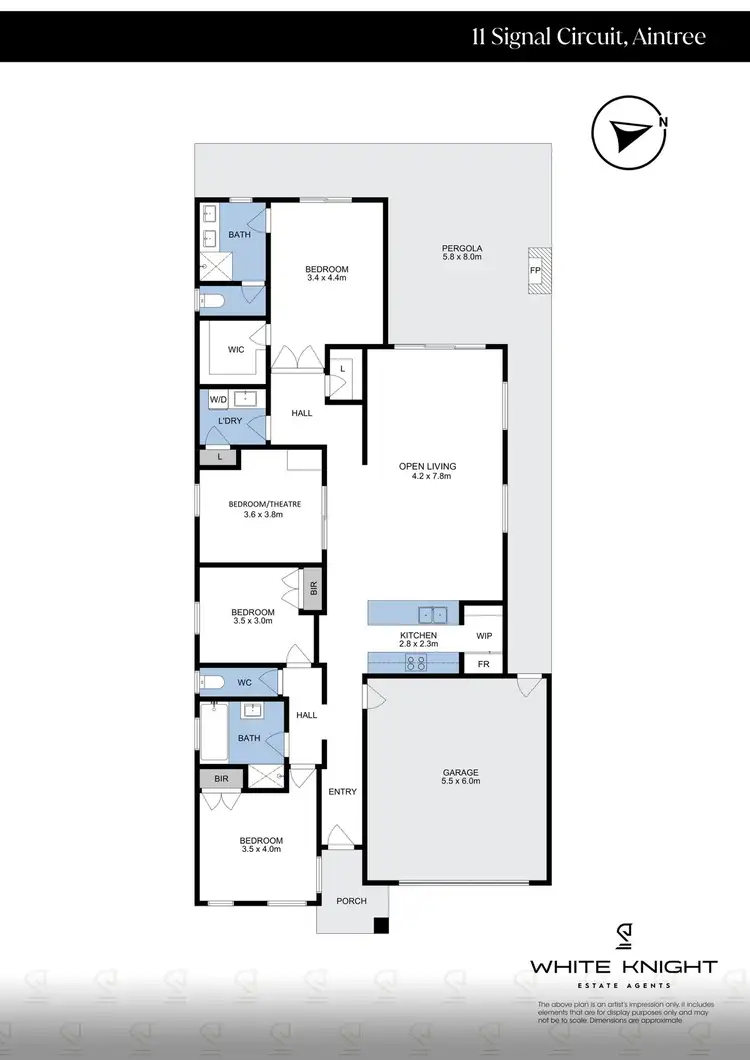 Floorplan of Homely house listing, 11 Signal Circuit, Aintree VIC 3336