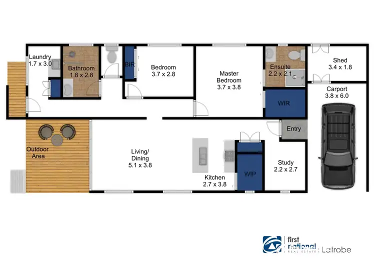 Floorplan of Homely retirement listing, R70/35 Airfield Road, Traralgon VIC 3844