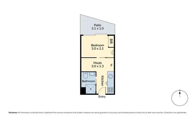 Floorplan of Homely apartment listing, 307/1 Wellington Road, Box Hill VIC 3128