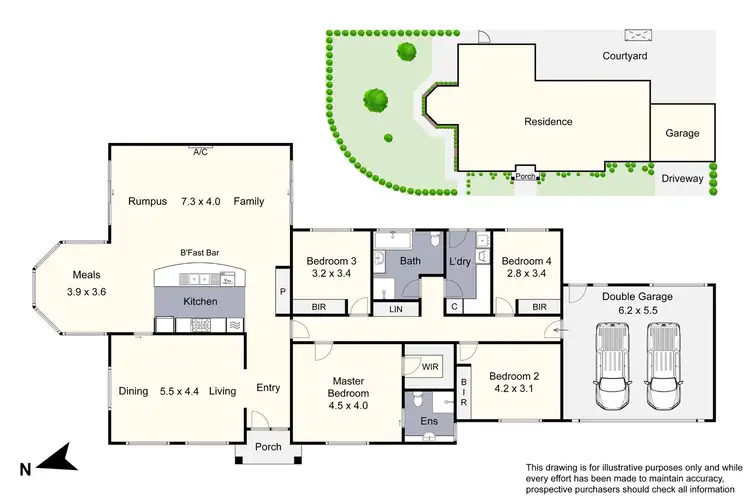 Floorplan of Homely house listing, 8 Palm Grove Boulevard, Aspendale Gardens VIC 3195