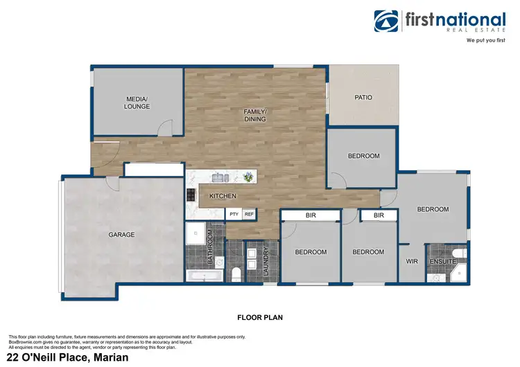 Floorplan of Homely house listing, 22 O'Neill Place, Marian QLD 4753