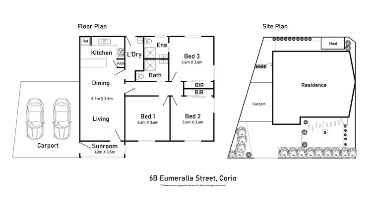 Floorplan of Homely house listing, 6B Eumeralla Street, Corio VIC 3214