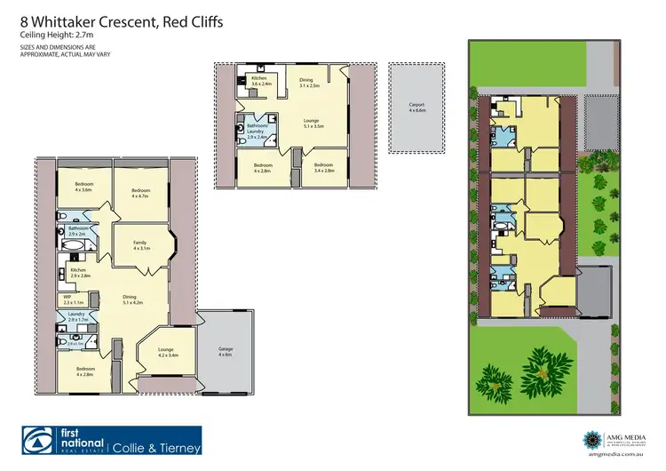 Floorplan of Homely house listing, 8 Whittaker Crescent, Red Cliffs VIC 3496