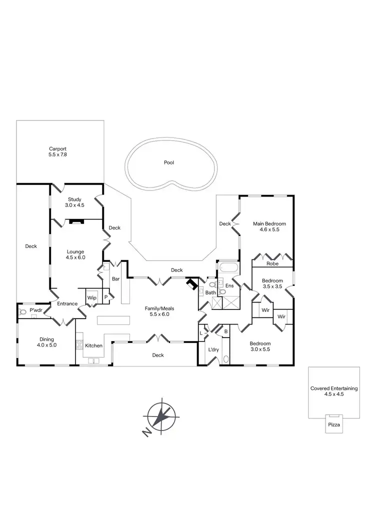 Floorplan of Homely house listing, 110 Woodland Drive, Gisborne VIC 3437