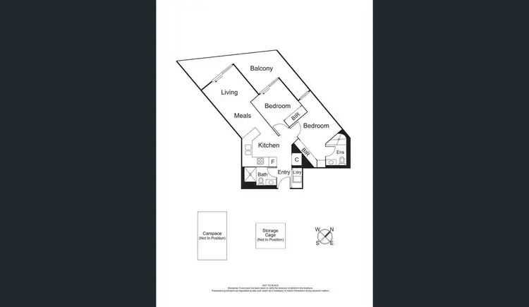 Floorplan of Homely apartment listing, 701/77 Queens Road, Melbourne VIC 3004