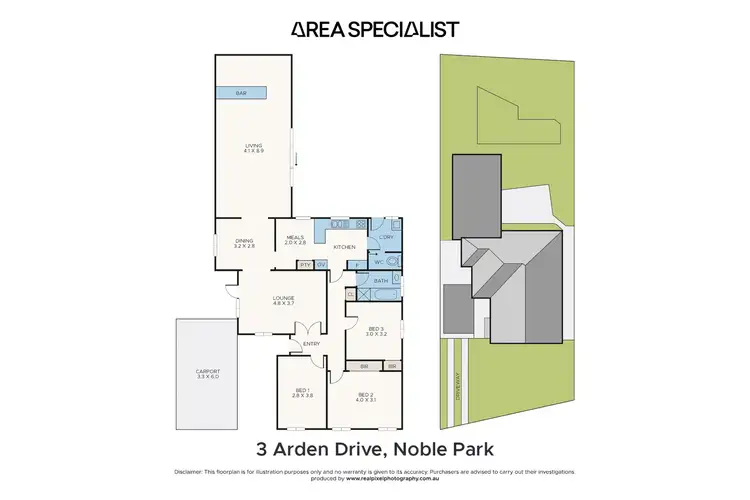 Floorplan of Homely house listing, 3 Arden Drive, Noble Park VIC 3174