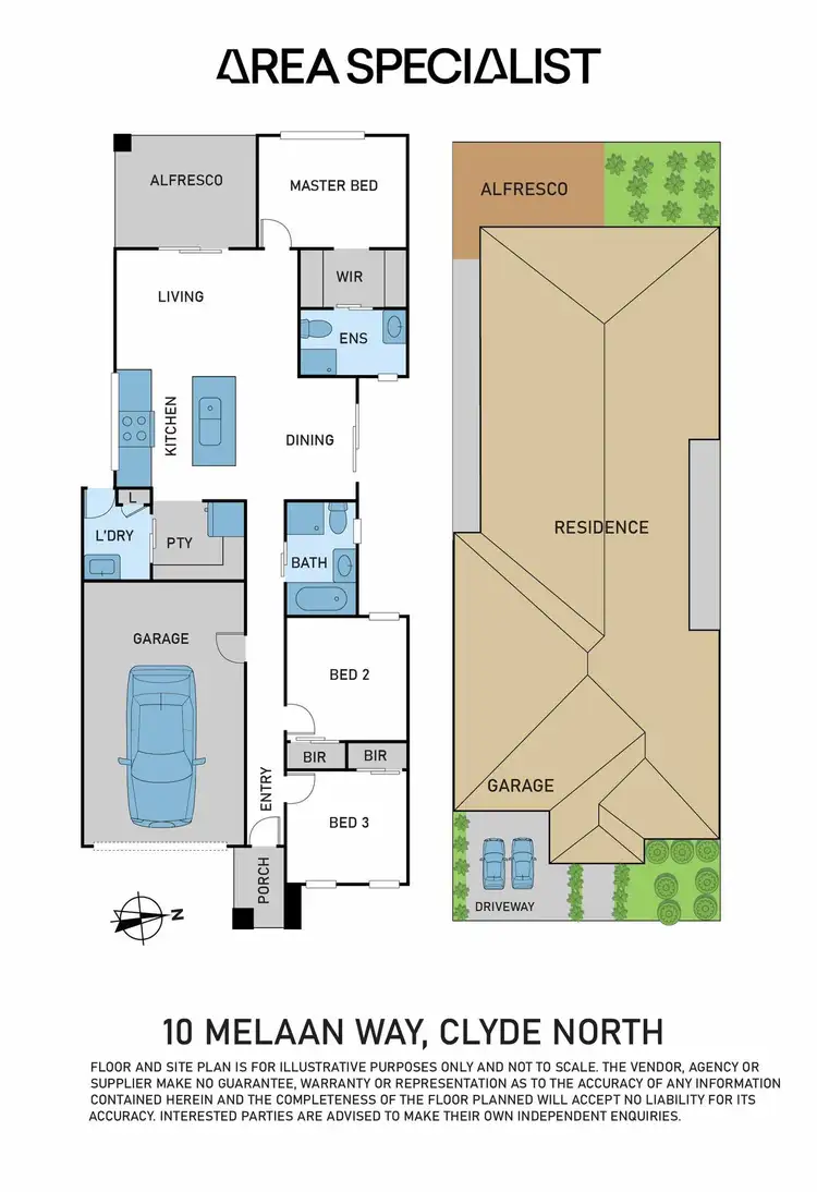 Floorplan of Homely house listing, 10 Melaan Way, Clyde North VIC 3978