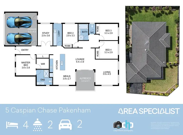 Floorplan of Homely house listing, 5 Caspian Chase, Pakenham VIC 3810