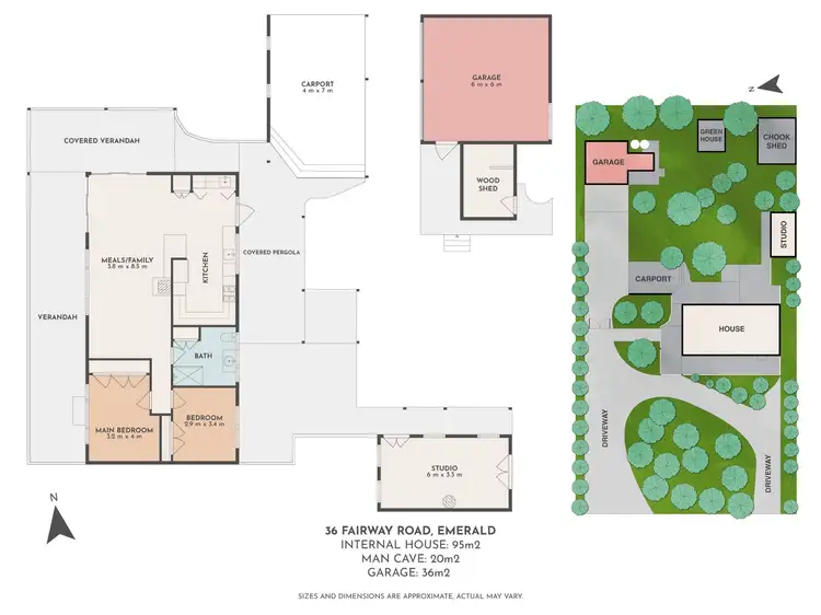Floorplan of Homely house listing, 36 Fairway Road, Emerald VIC 3782