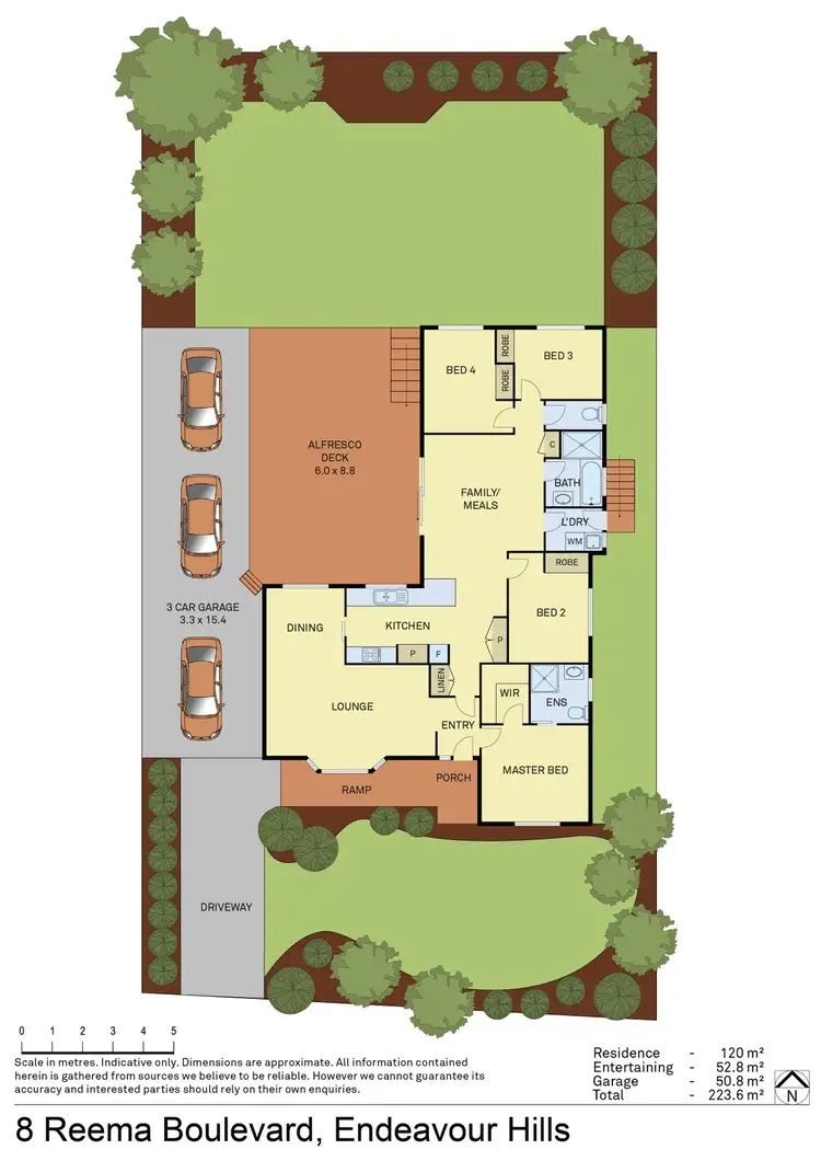 Floorplan of Homely house listing, 8 Reema Boulevard, Endeavour Hills VIC 3802