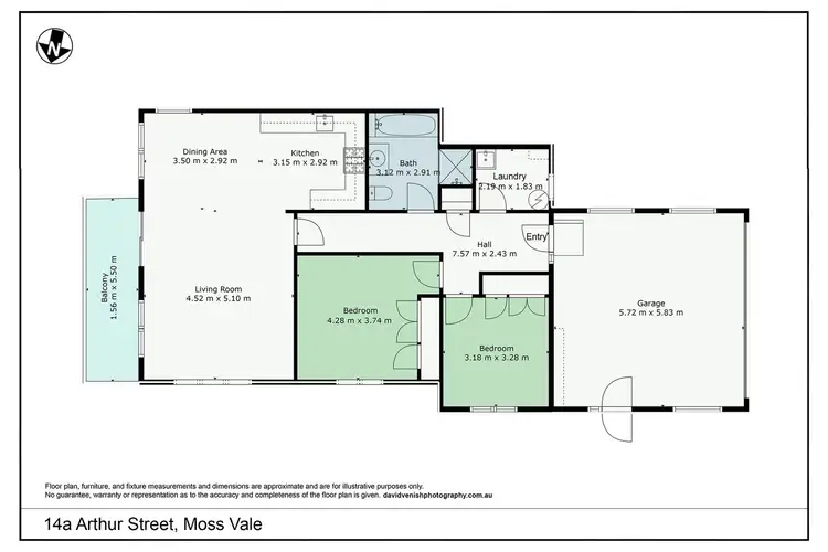 Floorplan of Homely villa listing, 14A Arthur Street, Moss Vale NSW 2577