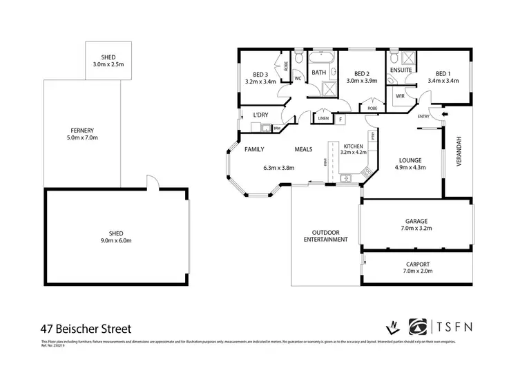 Floorplan of Homely house listing, 47 Beischer Street, East Bendigo VIC 3550