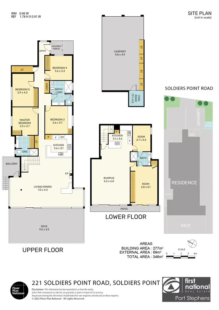 Floorplan of Homely house listing, 1/221 Soldiers Point Road, Salamander Bay NSW 2317