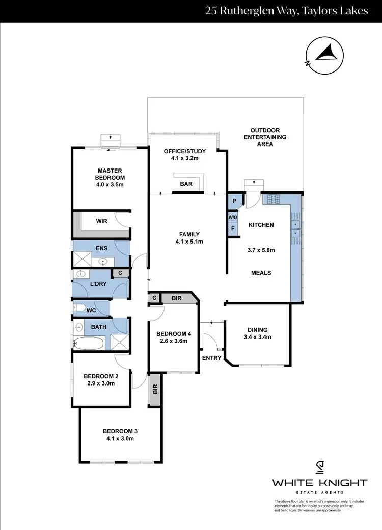 Floorplan of Homely house listing, 25 Rutherglen Way, Taylors Lakes VIC 3038