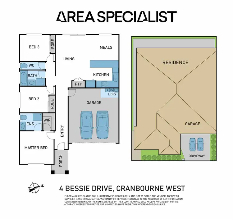 Floorplan of Homely house listing, 4 Bessie Drive, Cranbourne West VIC 3977