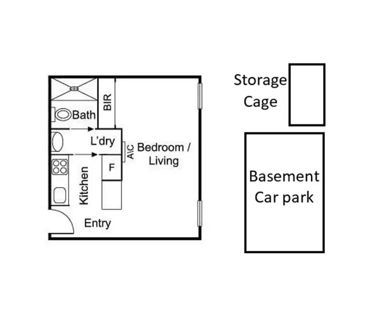 Floorplan of Homely apartment listing, 205/2 McGoun Street, Richmond VIC 3121