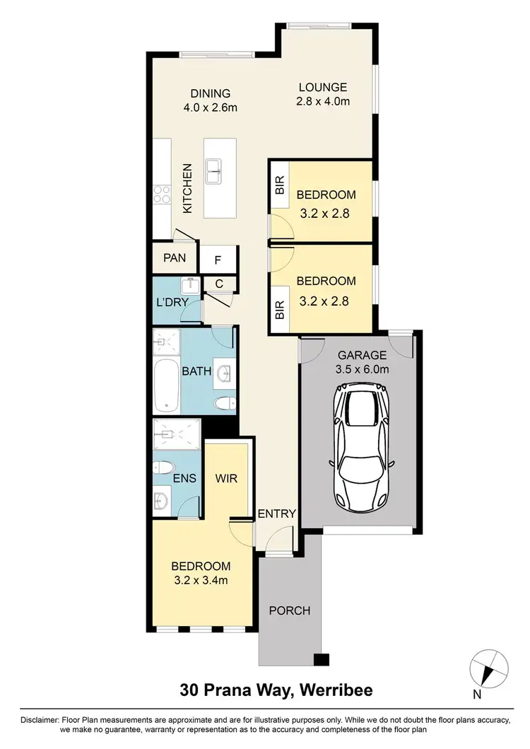 Floorplan of Homely house listing, 30 Prana Way, Werribee VIC 3030