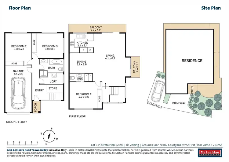 Floorplan of Homely townhouse listing, 6/60-64 Eloora Road, Toowoon Bay NSW 2261