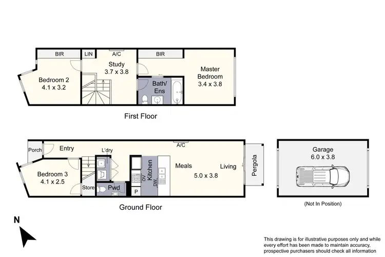 Floorplan of Homely townhouse listing, 104 Keneally Street, Dandenong VIC 3175