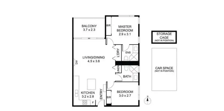 Floorplan of Homely apartment listing, 604/88 Tram Road, Doncaster VIC 3108