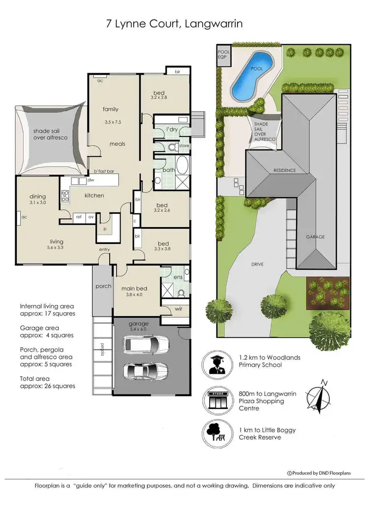 Floorplan of Homely house listing, 7 Lynne Court, Langwarrin VIC 3910