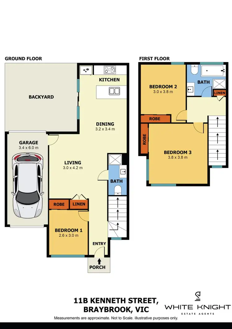 Floorplan of Homely townhouse listing, 11B Kenneth Street, Braybrook VIC 3019