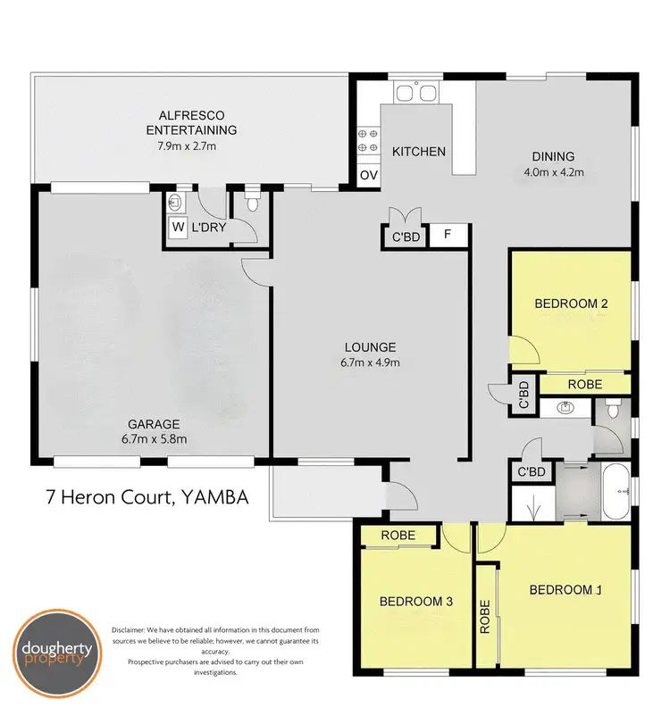 Floorplan of Homely house listing, 7 Heron Court, Yamba NSW 2464