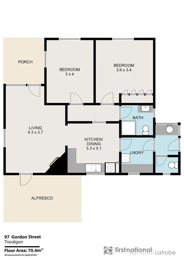 Floorplan of Homely house listing, 72 Gordon Street, Traralgon VIC 3844