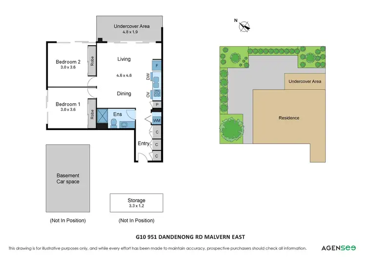 Floorplan of Homely apartment listing, G10/951-955 Dandenong Road, Malvern East VIC 3145