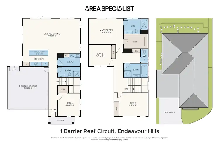 Floorplan of Homely house listing, 1 Barrier Reef Circuit, Endeavour Hills VIC 3802
