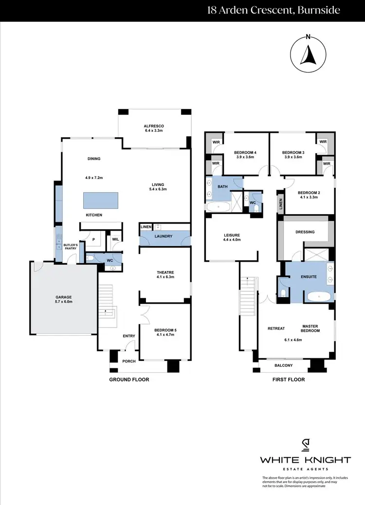 Floorplan of Homely house listing, 18 Arden Crescent, Burnside VIC 3023