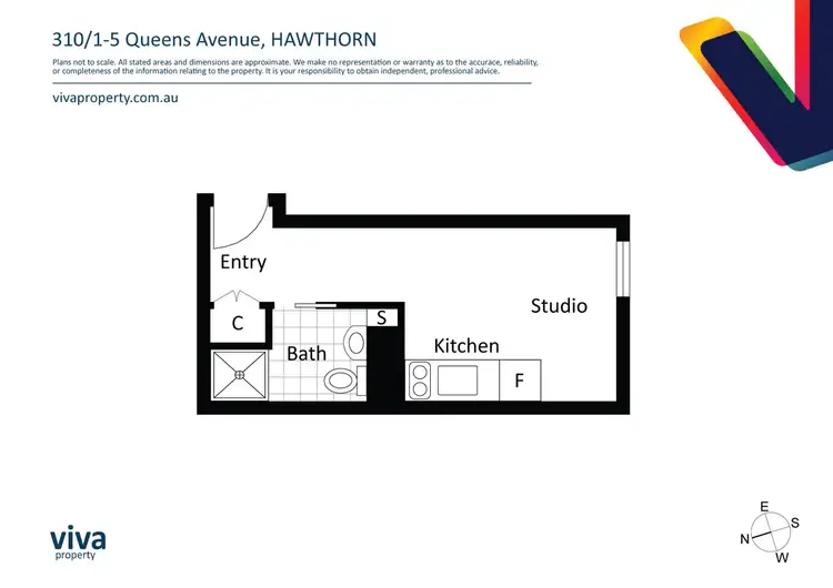Floorplan of Homely apartment listing, 310/1-5 Queens Avenue, Hawthorn VIC 3122