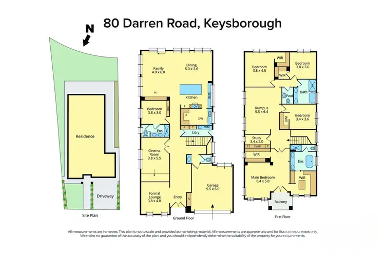 Floorplan of Homely house listing, 80 Darren Road, Keysborough VIC 3173