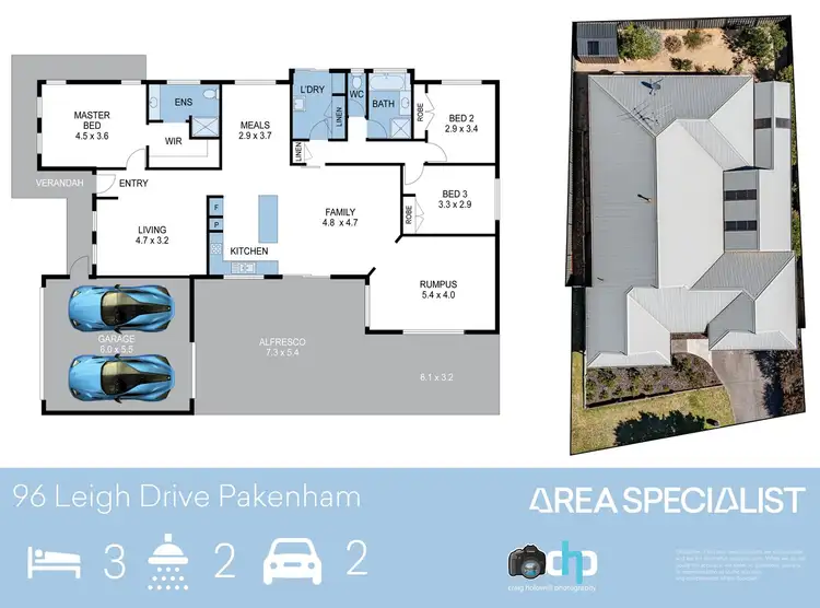 Floorplan of Homely house listing, 96 Leigh Drive, Pakenham VIC 3810