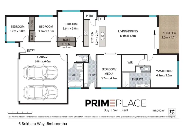 Floorplan of Homely house listing, 6 Bokhara Way, Jimboomba QLD 4280
