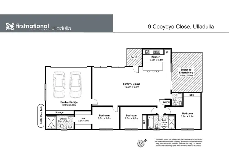 Floorplan of Homely house listing, 9 Cooyoyo Close, Ulladulla NSW 2539