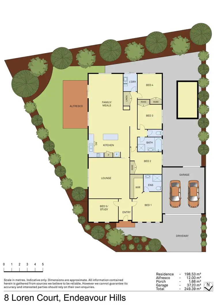 Floorplan of Homely house listing, 8 Loren Court, Endeavour Hills VIC 3802