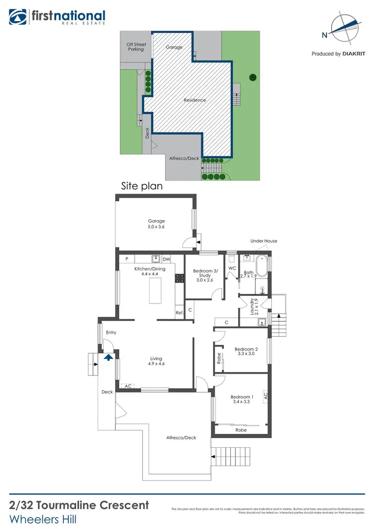 Floorplan of Homely unit listing, 2/32 Tourmaline Crescent, Wheelers Hill VIC 3150