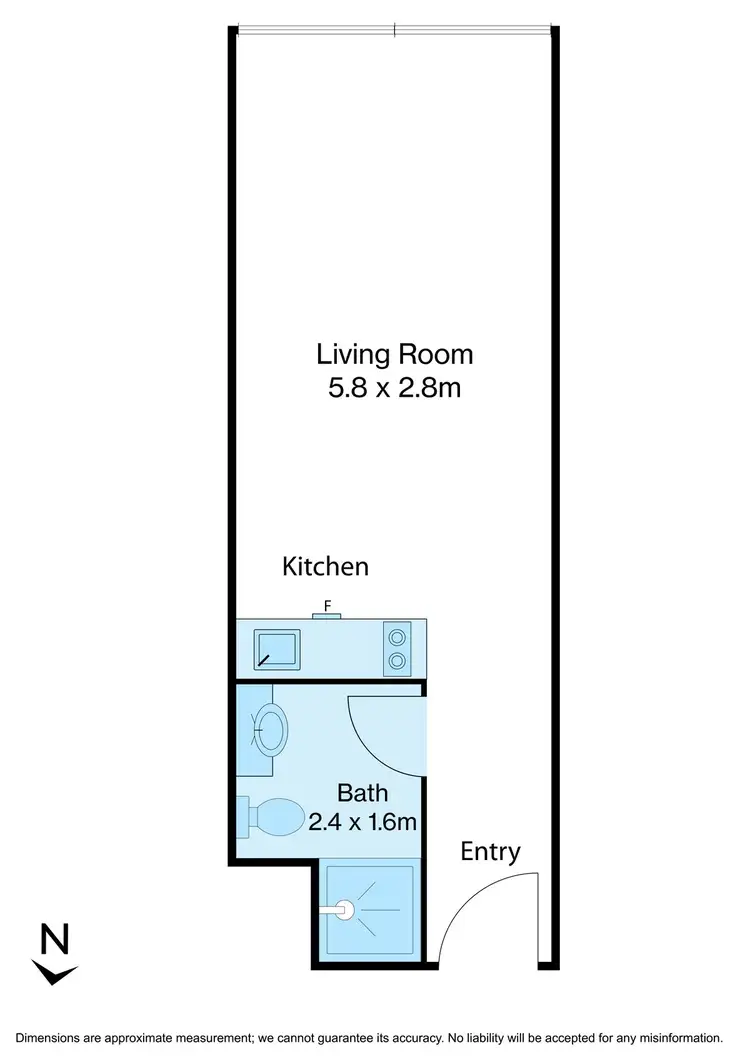 Floorplan of Homely apartment listing, 209/39 Lonsdale Street, Melbourne VIC 3000