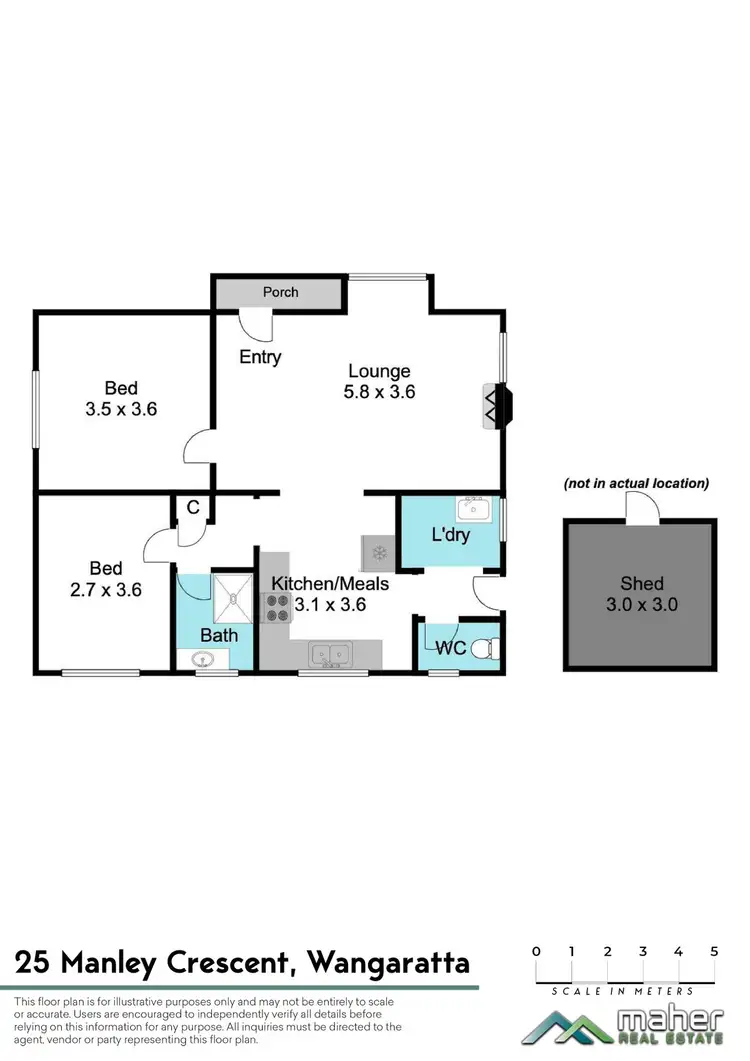 Floorplan of Homely house listing, 25 Manley Crescent, Wangaratta VIC 3677