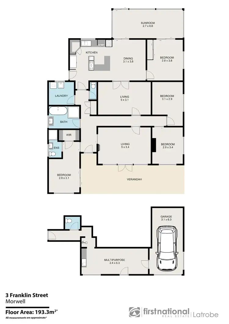 Floorplan of Homely house listing, 3 Franklin Street, Morwell VIC 3840