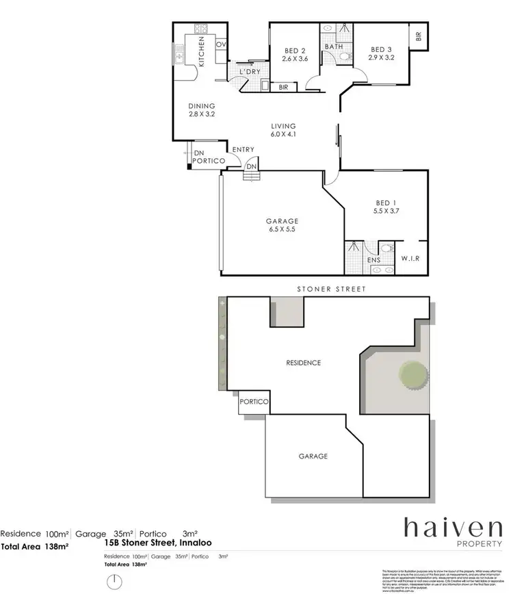 Floorplan of Homely villa listing, 15B Stoner Street, Innaloo WA 6018
